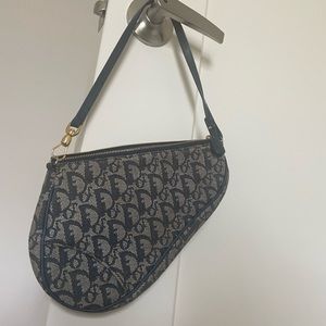 DIOR VINTAGE DENIM SADDLE BAG